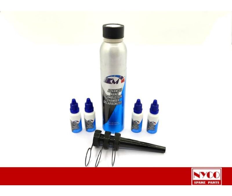KM+ COMBUSTION CHAMBER DECARBONIZER SETS 350ML + 15ML X4BTL KM+COMBUSTION-CHAMBER-DECARBONIZER
