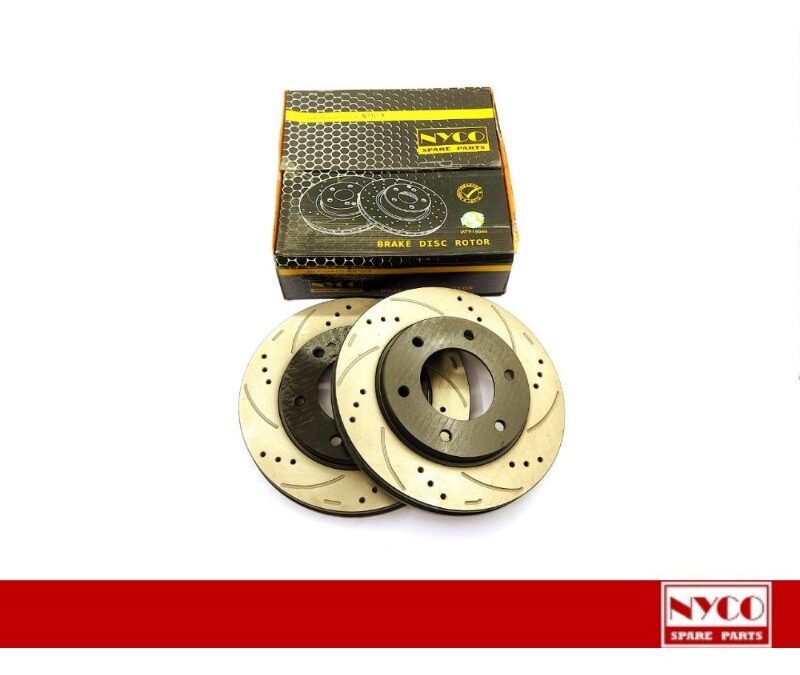 DISC ROTOR FRONT SETS MITSUBISHI TRITON 4WD/TRITON VGT/PAJERO SPORT PERFORMANCE PLUS+DRILLED&SLOTTED(2PCS)NY-09-DF4920-P