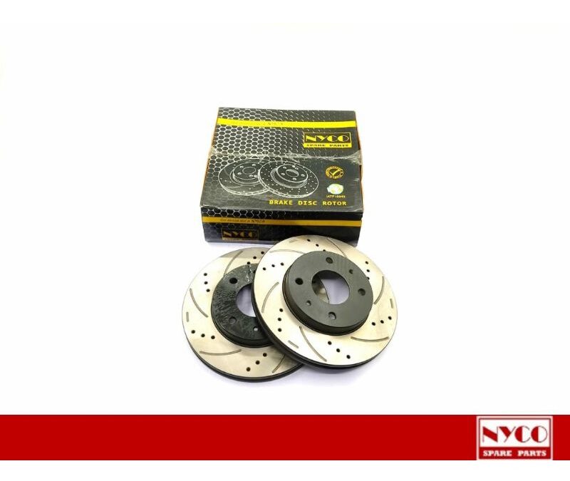 DISC ROTOR FRONT SETS PROTON GEN2 / PERSONA PERFORMANCE PLUS+ DRILLED & SLOTTED (2PCS) NY-01-DF7165-P+