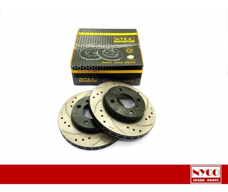 DISC ROTOR FRONT SETS PROTON SAVVY/SAGA BLM/FL/FLX/SAGA VVT 2016- PERFORMANCE PLUS+ DRILLED&SLOTTED(2PCS)NY-01-DF7488-P+
