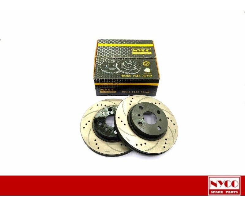 DISC ROTOR FRONT SETS PERODUA ALZA PERFORMANCE PLUS+ DRILLED & SLOTTED (2PCS) NY-02-DF7902-P+
