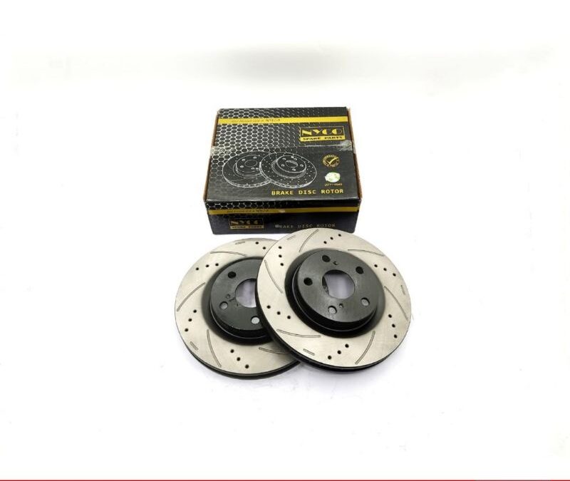 DISC ROTOR FRONT SETS TOYOTA CAMRY / VELLFIRE / ALPHARD / ESTIMA PERFORMANCE PLUS+ DRILLED & SLOTTED (2PCS)