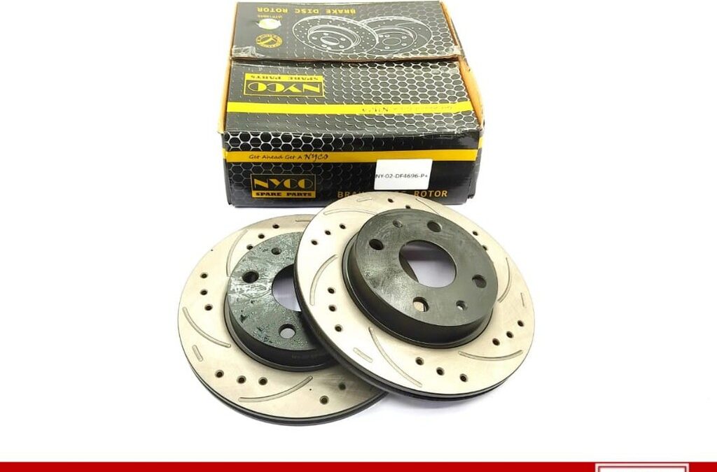 DISC ROTOR FRONT SETS PERODUA MYVI 2005-2010 PERFORMANCE PLUS+ DRILLED & SLOTTED (2PCS) NY-02-DF4696-P+