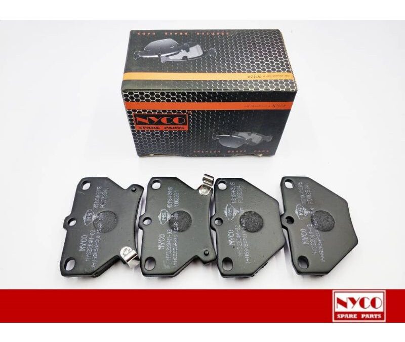 BRAKE PAD REAR SETS TOYOTA VIOS NCP42 1.5 2002-2007 / ALTIS ZZE121 / ZZE122 / ZZE123 1.6, 1.8 2001-2007 NYS2204M-02