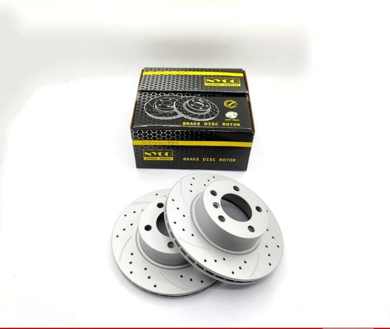 DISC ROTOR FRONT SETS BMW F30 320I 2012- PERFORMANCE PLUS+ DRILLED & SLOTTED (2PCS) NY-20-DF8051-P+