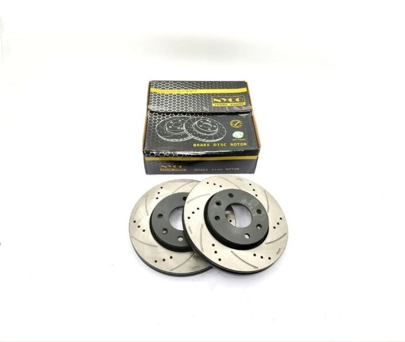 DISC ROTOR FRONT SETS PROTON SATRIA NEO PERFORMANCE PLUS+ DRILLED & SLOTTED (2PCS) NY-01-DF7413-P+