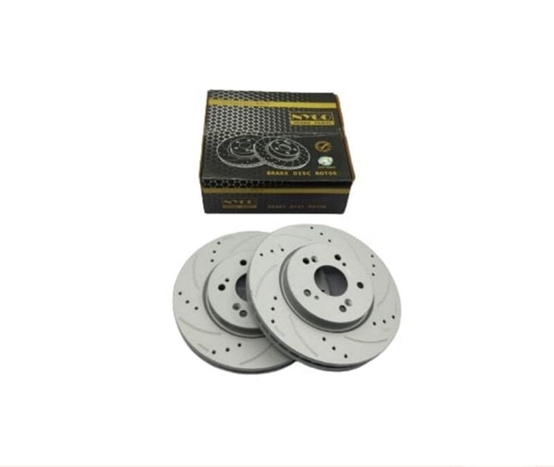 DISC ROTOR FRONT SETS HONDA CR-V SWA / TOA 2007-2016 PERFORMANCE PLUS+ DRILLED & SLOTTED (2PCS) NY-06-DF7373-P+