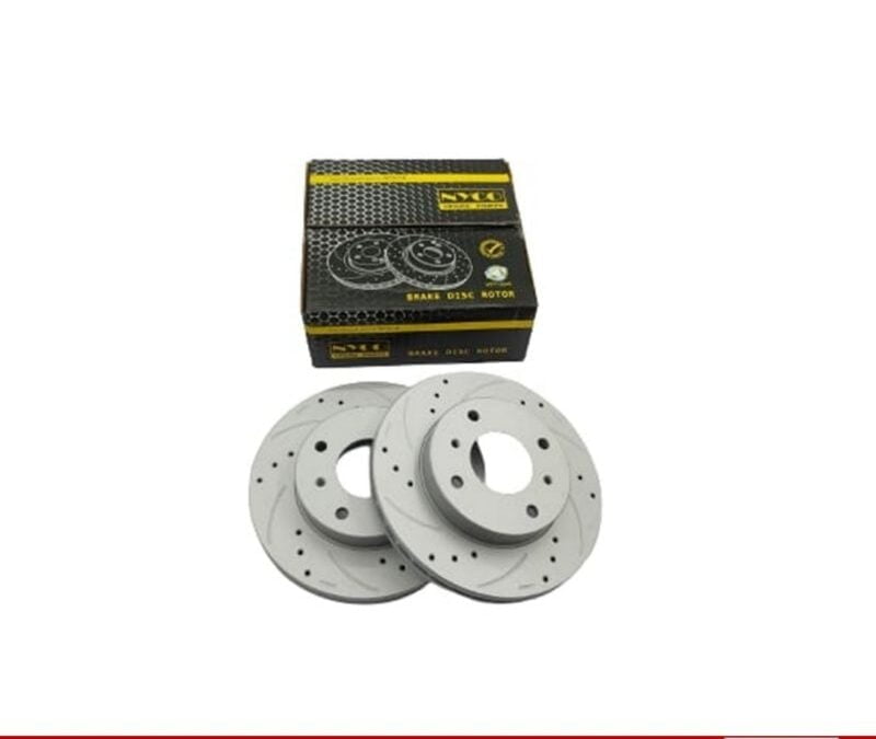 DISC ROTOR FRONT SETS NISSAN SENTRA N16 PERFORMANCE PLUS+ DRILLED & SLOTTED (2PCS) NY-07-DF2591-P+