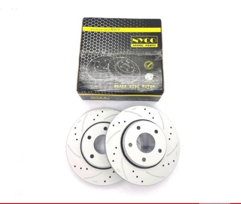 DISC ROTOR FRONT SETS PROTON EXORA / PREVE / SUPRIMA PERFORMANCE PLUS+ DRILLED & SLOTTED (2PCS) NY-01-DF7491-P+