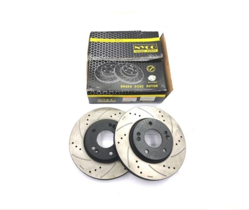 DISC ROTOR FRONT SETS HYUNDAI ELANTRA MD / AD / CERATO K3 PERFORMANCE PLUS+ DRILLED & SLOTTED (2PCS) NY-04-SD1071-P+