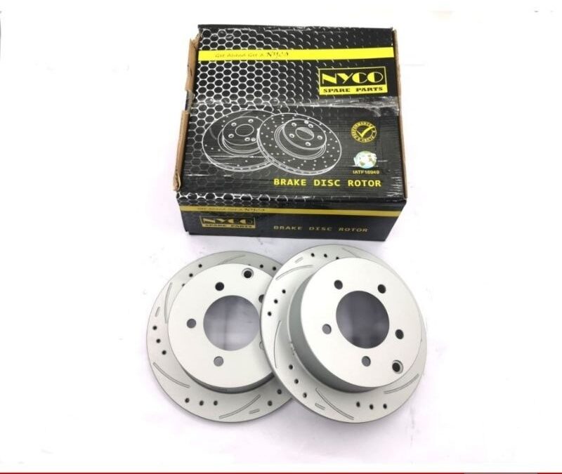 DISC ROTOR REAR SETS PROTON INSPIRA PERFORMANCE PLUS+ DRILLED & SLOTTED (2PCS) NY-01-DF4973-P+