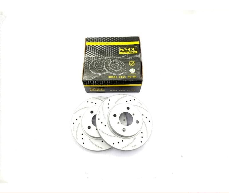 DISC ROTOR FRONT SETS PROTON IRIZ 1.3/1.6/PERSONA VVT 16/SAGA VVT 19 PERFORMANCE PLUS+DRILLED&SLOTTED(2PCS)NY-01-DF8169