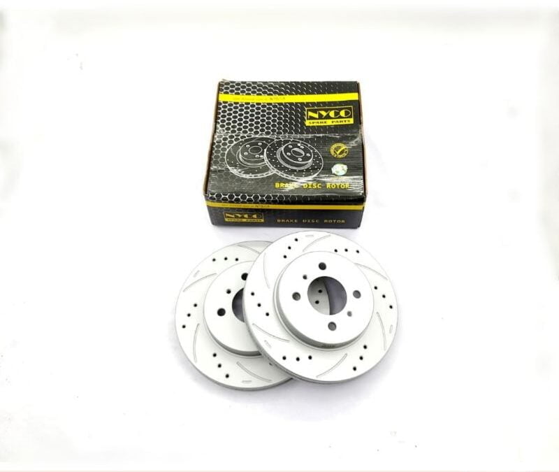 DISC ROTOR FRONT SETS PROTON WIRA 1.6 / 1.8 / ARENA PERFORMANCE PLUS+ DRILLED & SLOTTED (2PCS) NY-01-DF4498-P+