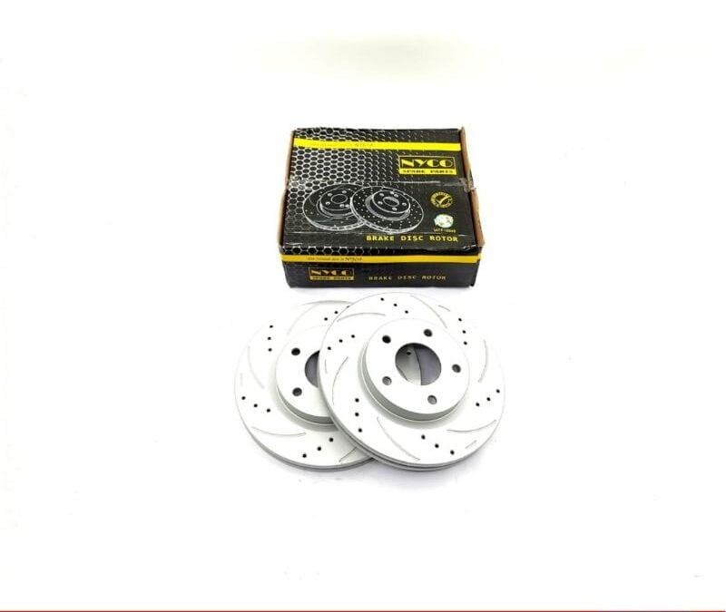 DISC ROTOR FRONT SETS NISSAN TEANA J32 / L33L / SYLPHY B17 PERFORMANCE PLUS+ DRILLED & SLOTTED (2PCS) NY-07-DF7954-P+